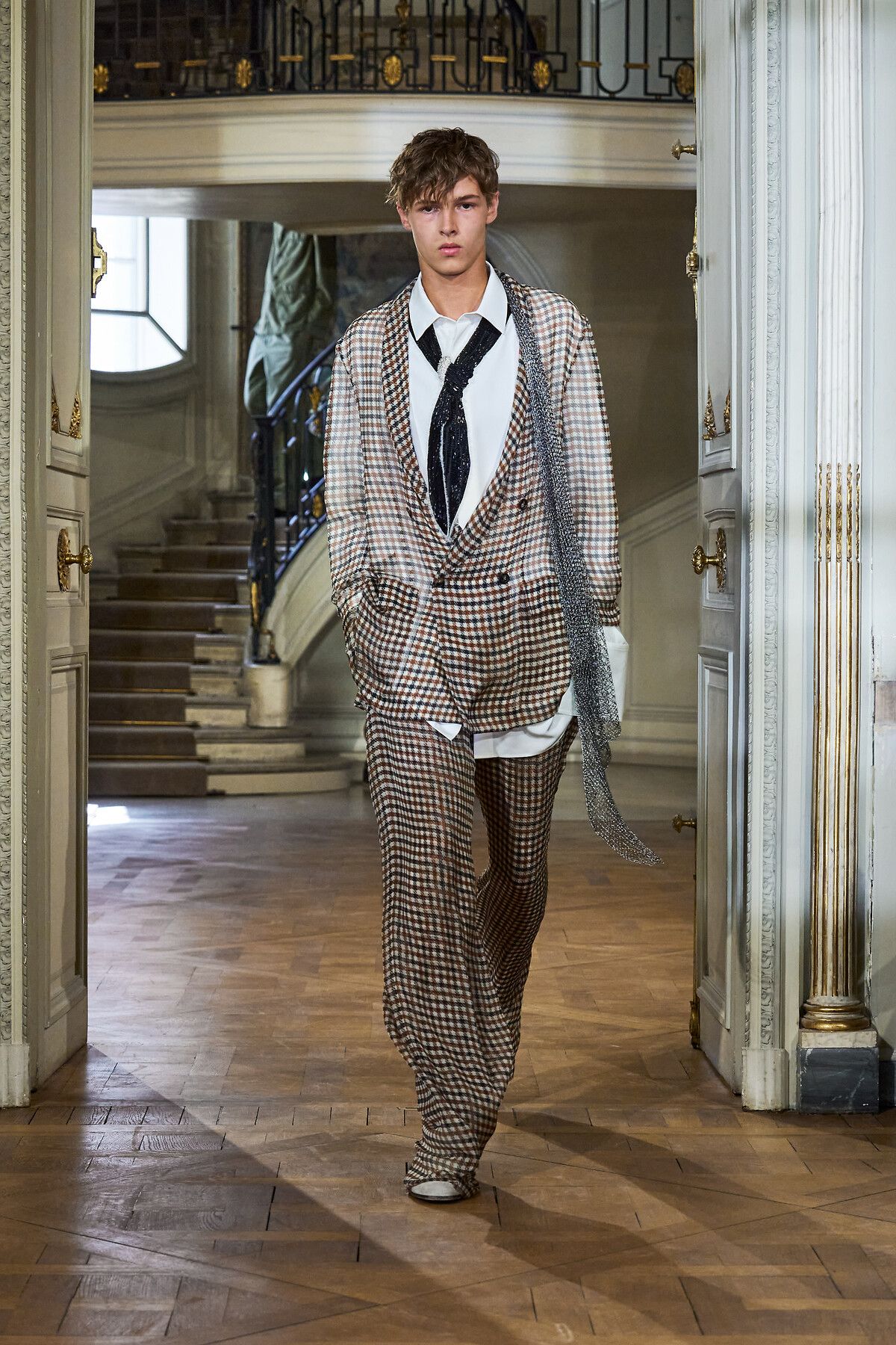 Dior Men's Summer 2027 checked runway look