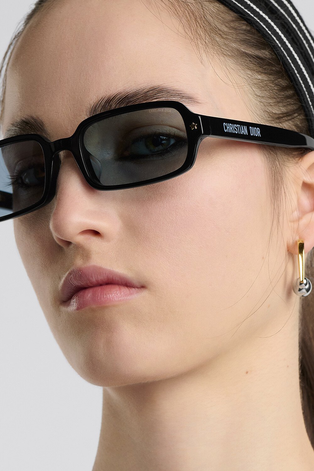 DiorPacific S3I Black Rectangular Sunglasses 