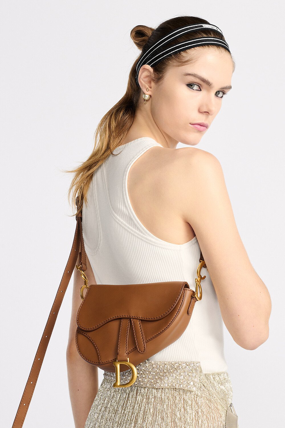DIOR ディオール サドルミニソフトバッグ Mini Saddle Bag with Strap Blue Dior Oblique Jacquard and