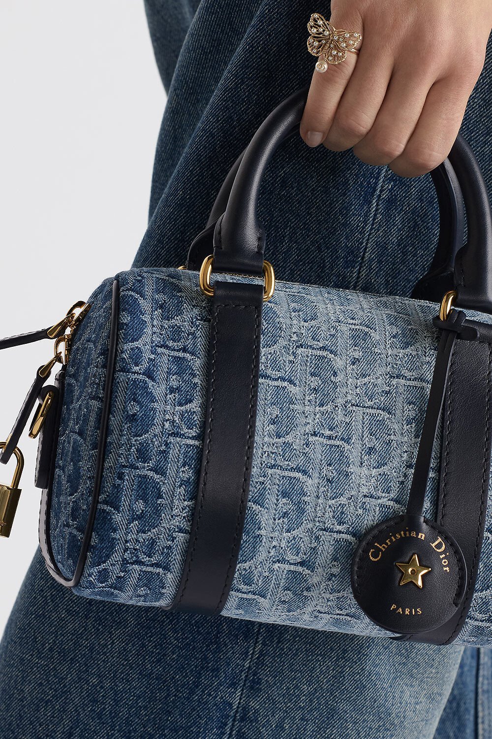 Dior Groove 20 Bag Blue Denim Dior Oblique Jacquard 