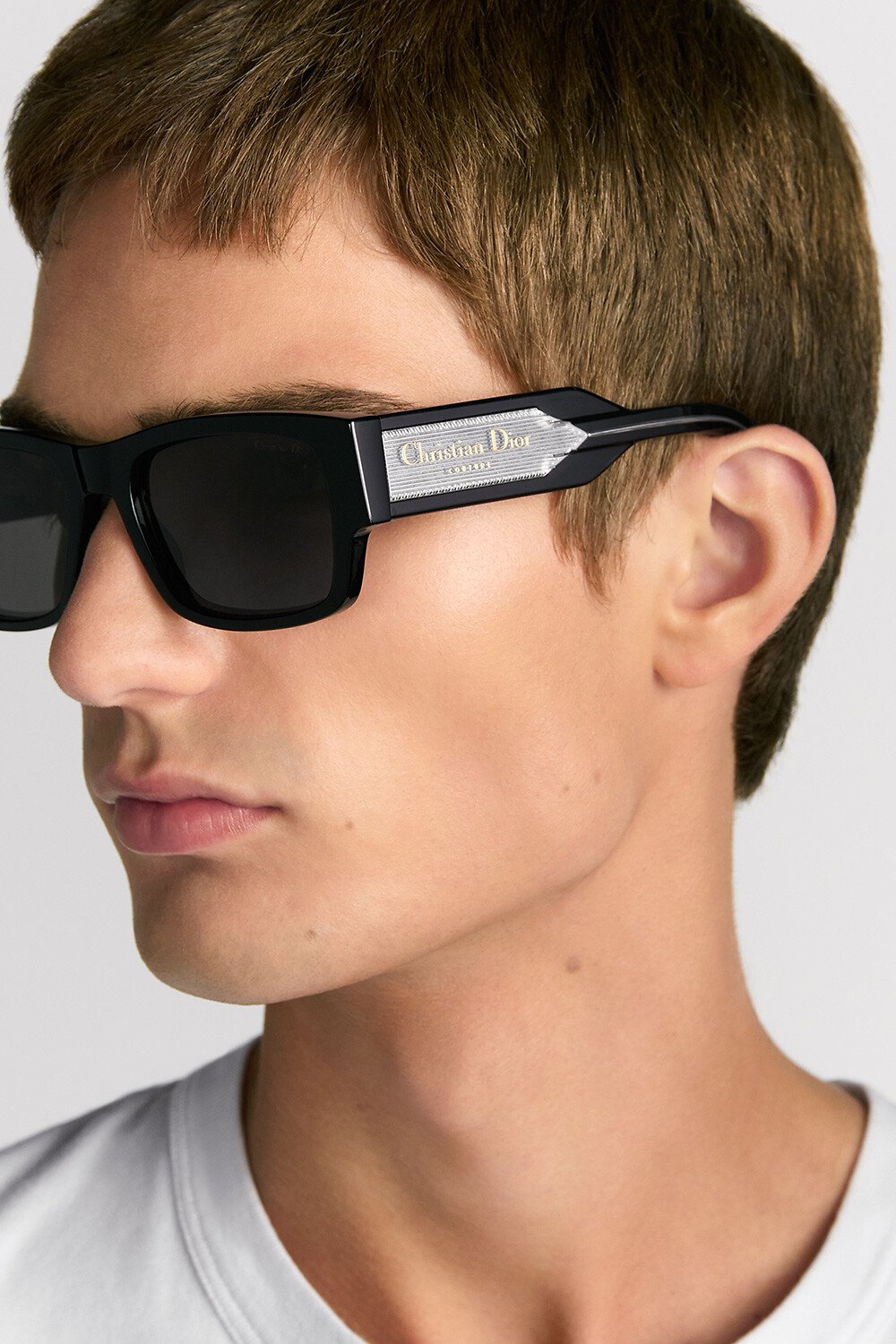 Christian Dior Label S1F 太阳眼镜 黑色方形镜框 