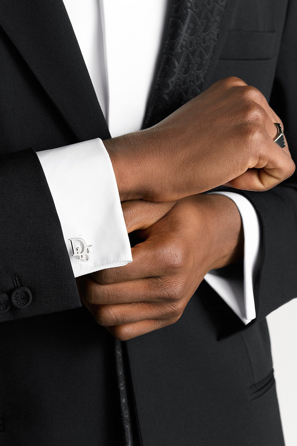 Manchetknopen met Dior Oblique Van zilver 