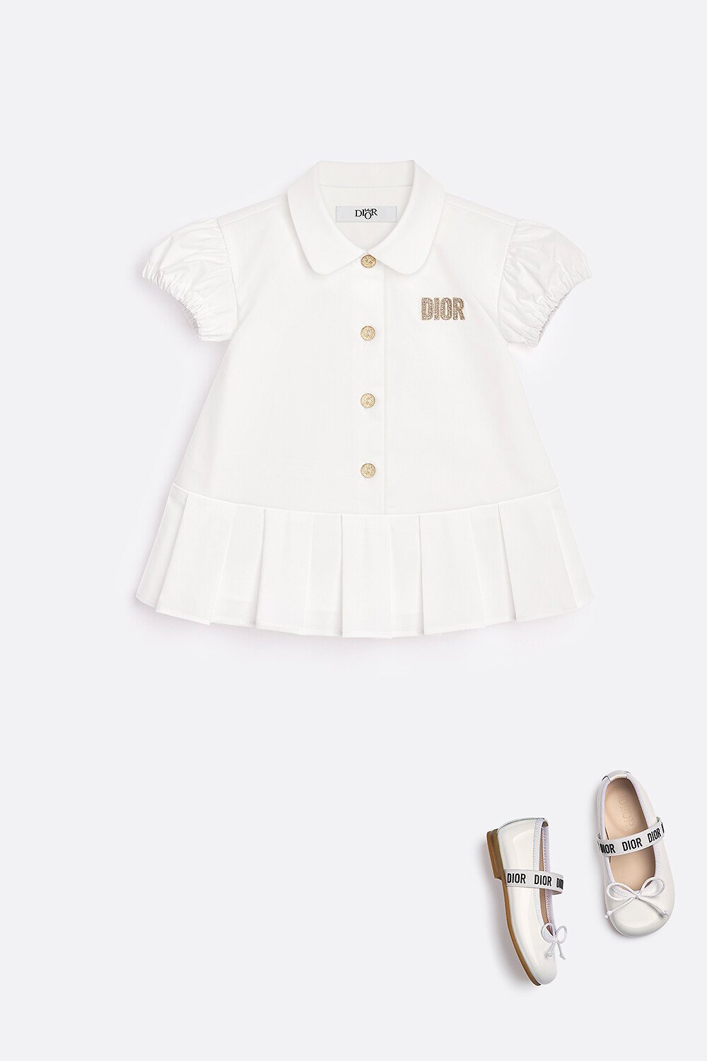 Ausgestelltes Kleid für Babys aria_frontView