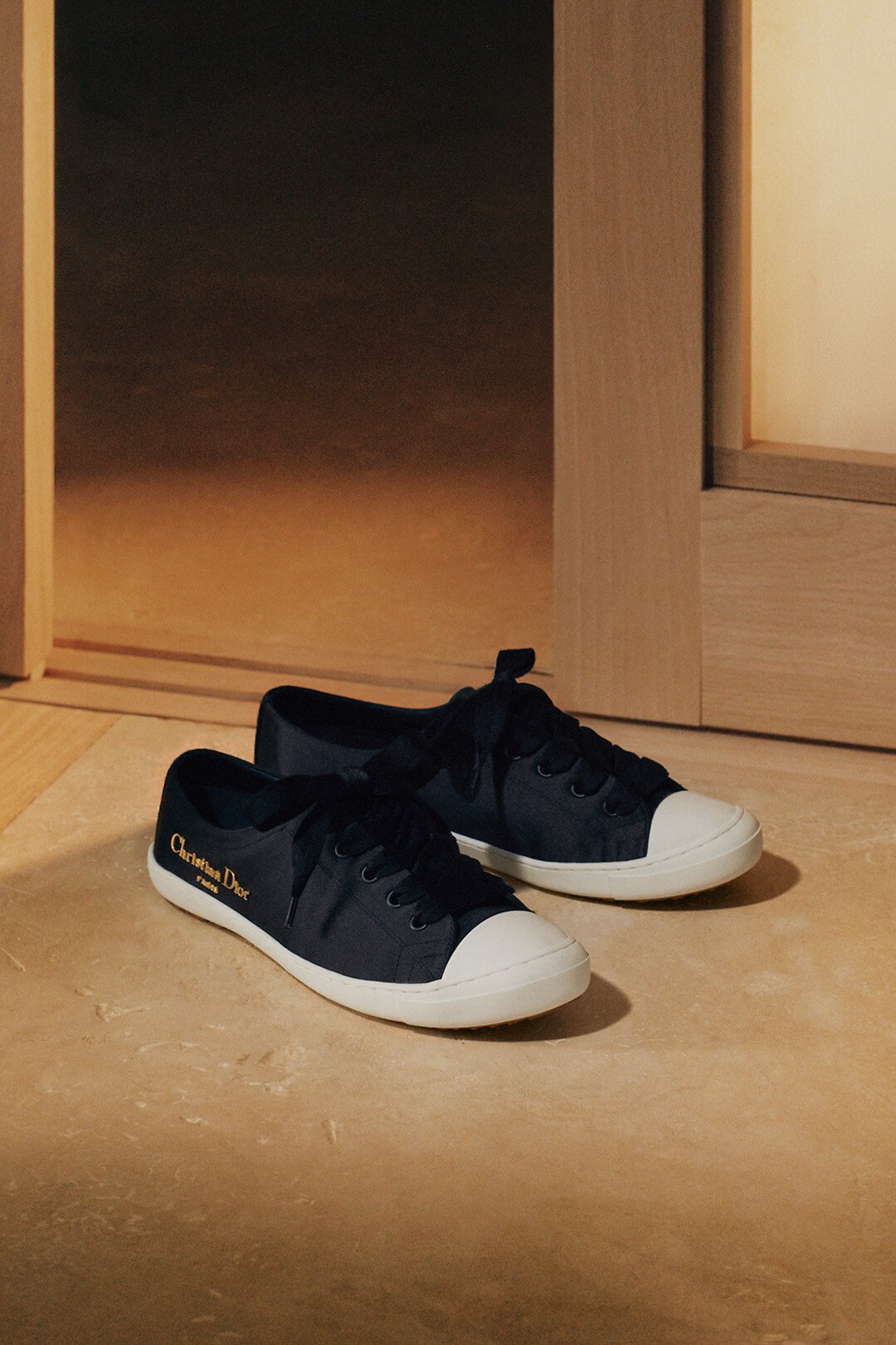 Dior Lucky Sneaker Black Satin 