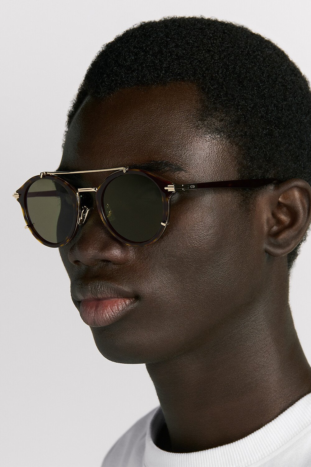 DiorBlackSuit R7U BioAcetate 棕色玳瑁花紋 Pantos 太陽眼鏡 