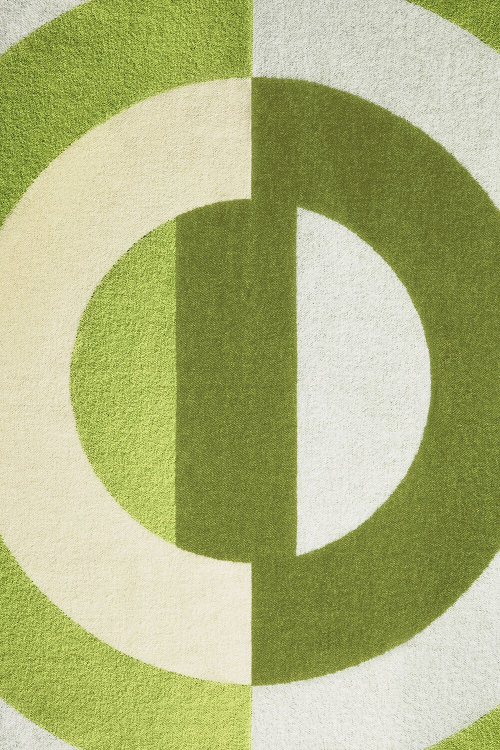 Plaid Laine et cachemire à motif CD Entrelacés vert 