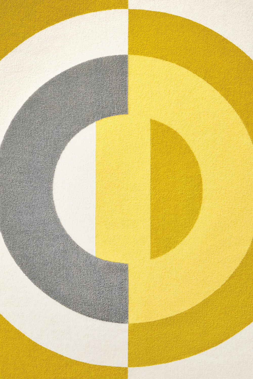 Blanket Yellow CD Entrelacés Wool and Cashmere 