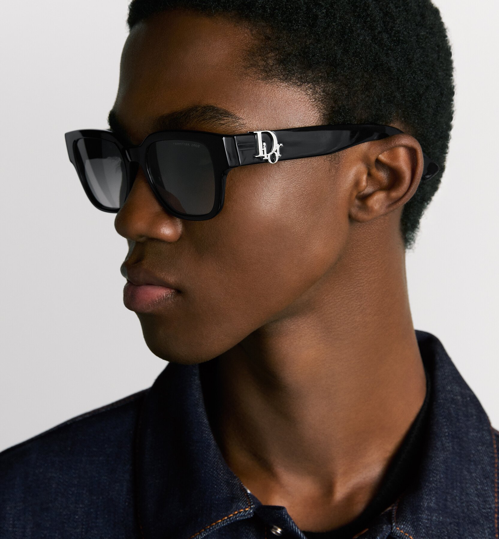 Dior Oblique S1I Black Square Sunglasses 