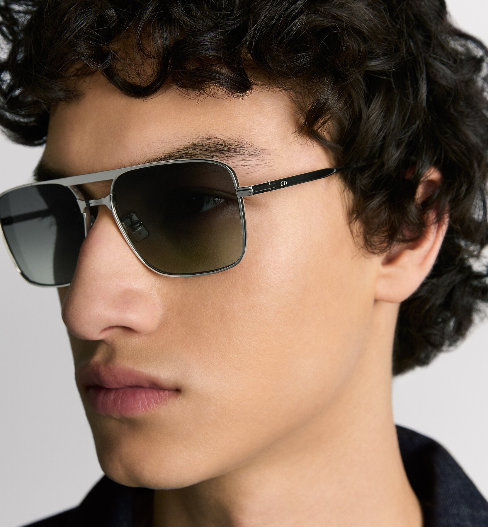 DiorBlackSuit S17U Gray Navigator Sunglasses 