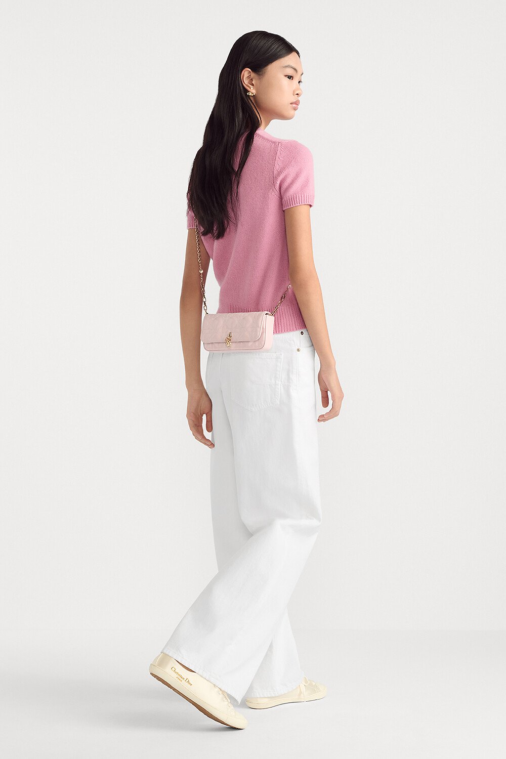 My Dior - Dior Talk Phone Pouch Cherry Blossom Pink Patent Cannage Calfskin 