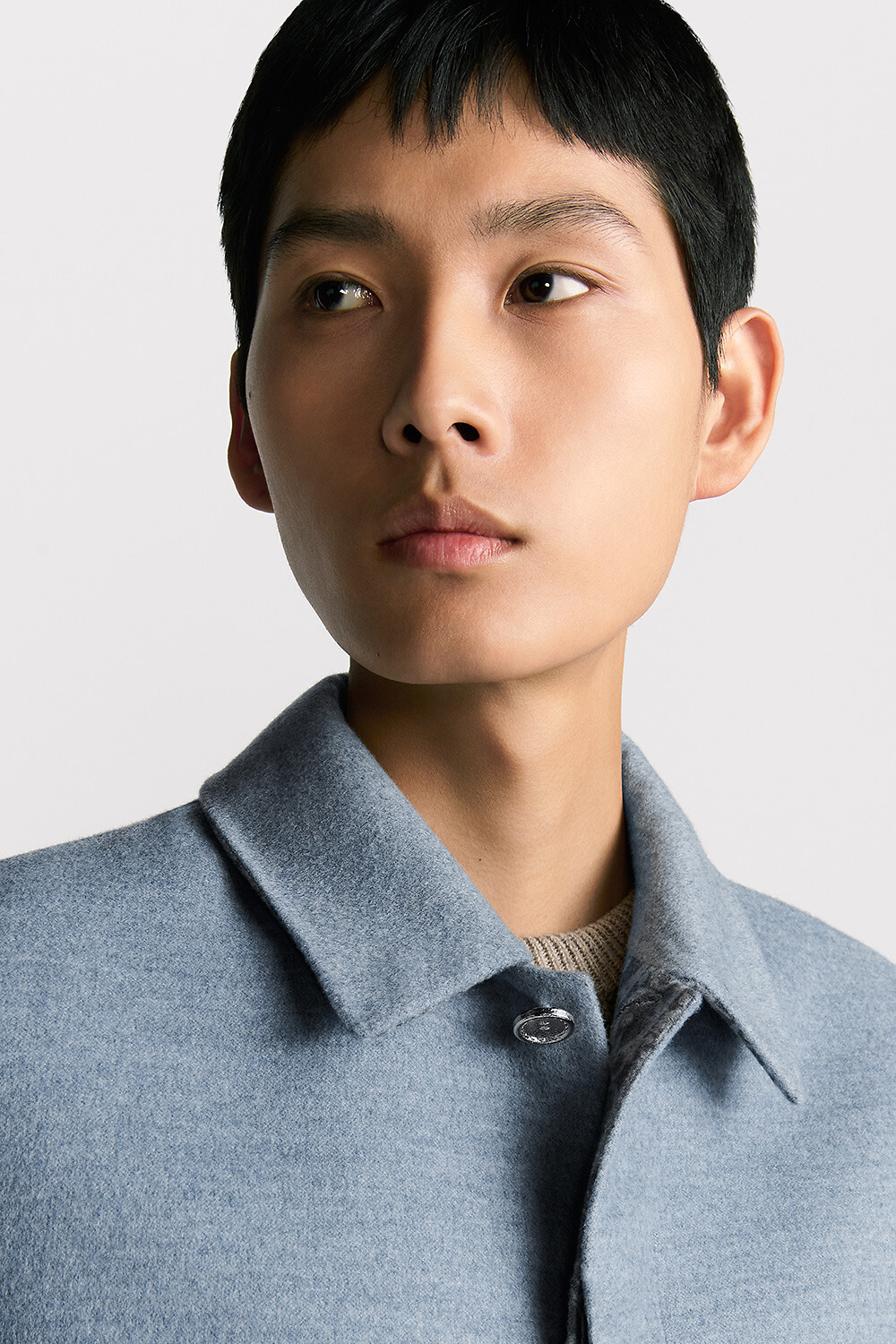 Dior Icons Workwear Jacket Blue Double-Sided Virgin Wool, Cashmere and Silk Blend 