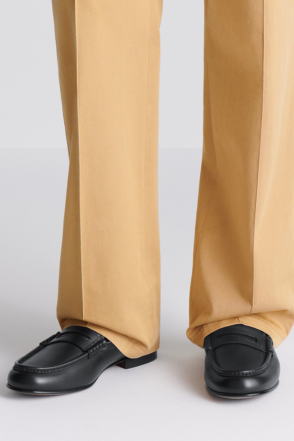 Mocassin Dior Granville Flex Cuir de veau lisse noir