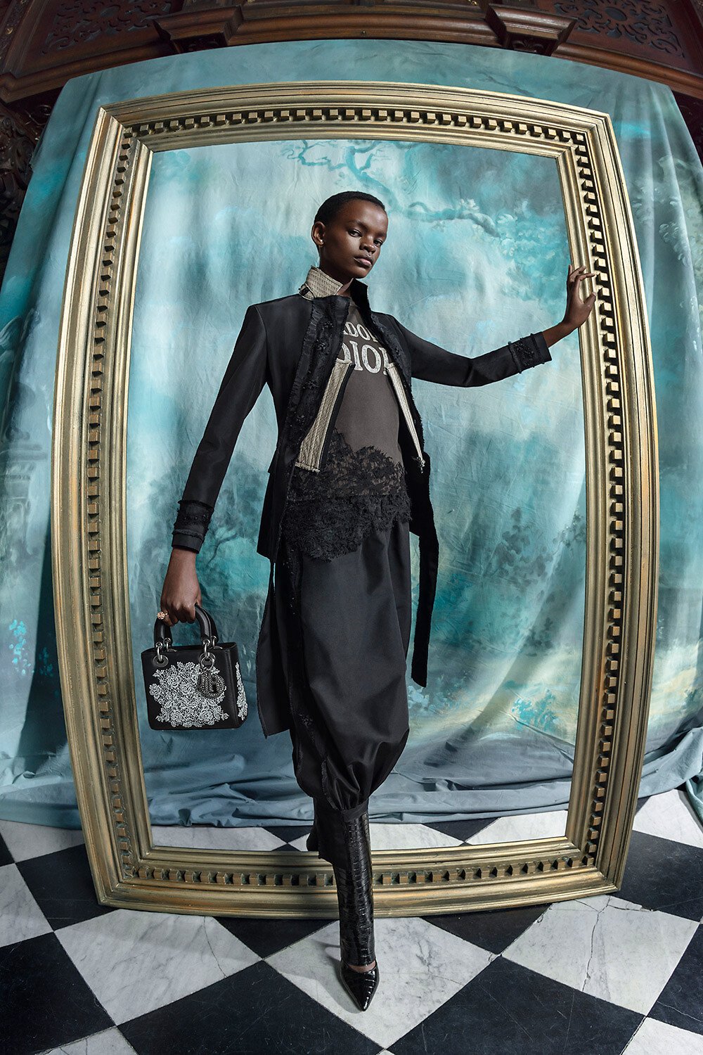 Christian Dior ジャケット スカート セットアップ レディース　赤 Christian Dior BOUTIQUE クリスチャンディオール ブティック