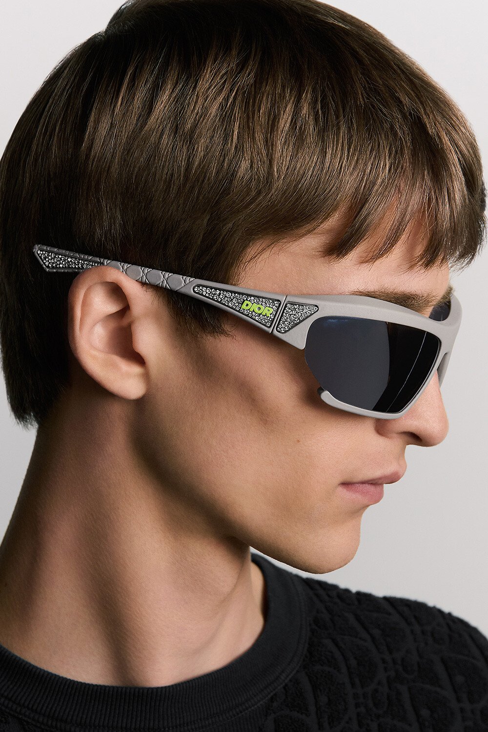 DIOR AND LEWIS HAMILTON DiorFast S2U Beige Rectangular Sunglasses 