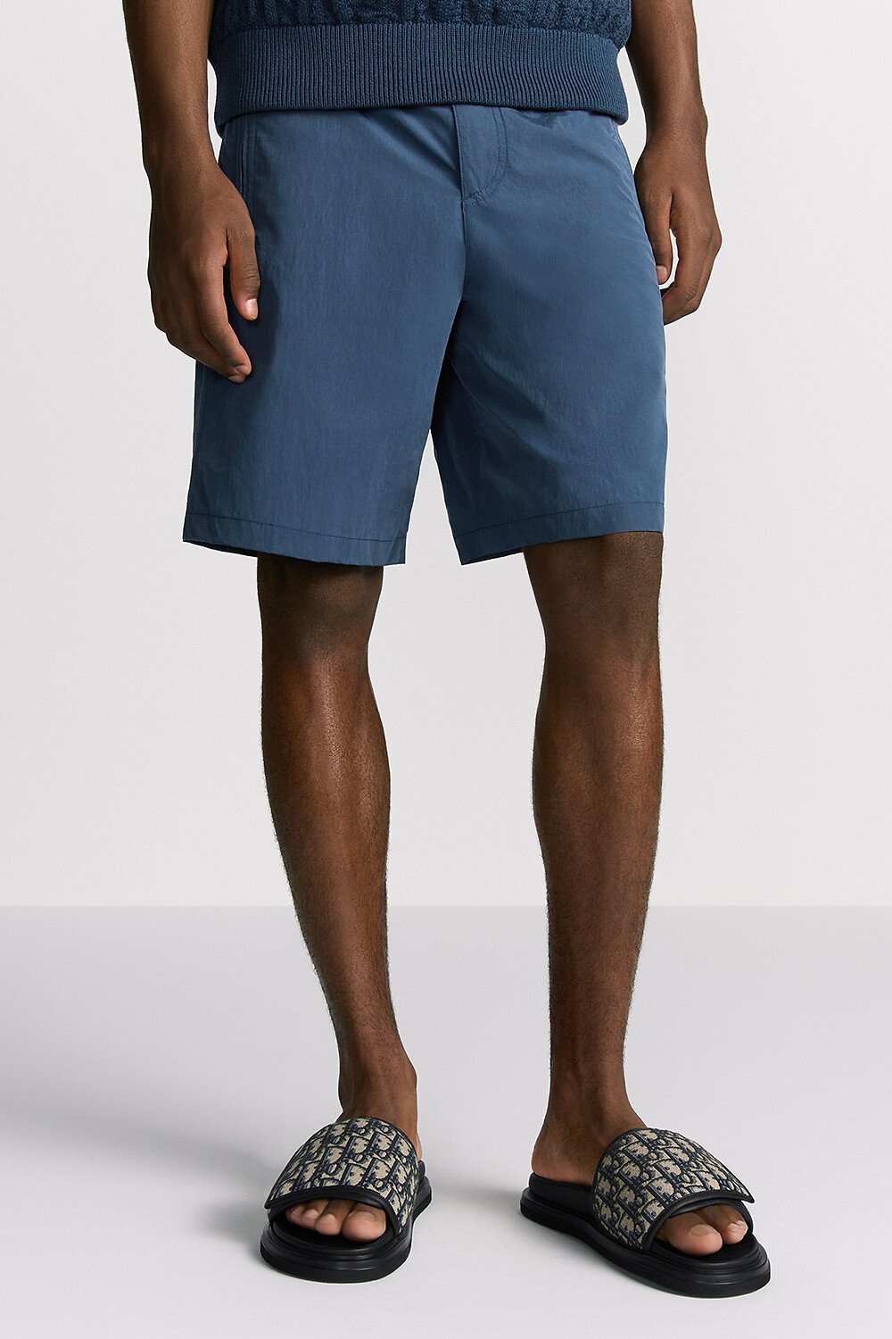 Dior Aqua Sandal Beige and Black Dior Oblique Jacquard 