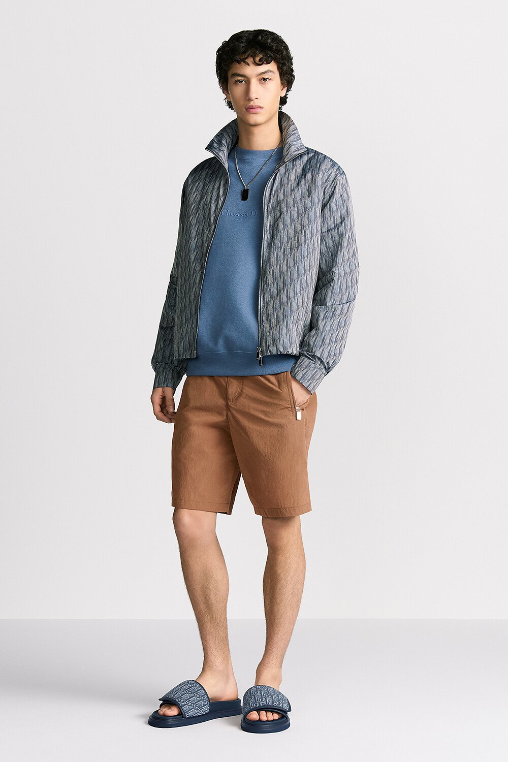 Diorバックル ショートパンツ テクニカル ファブリック 