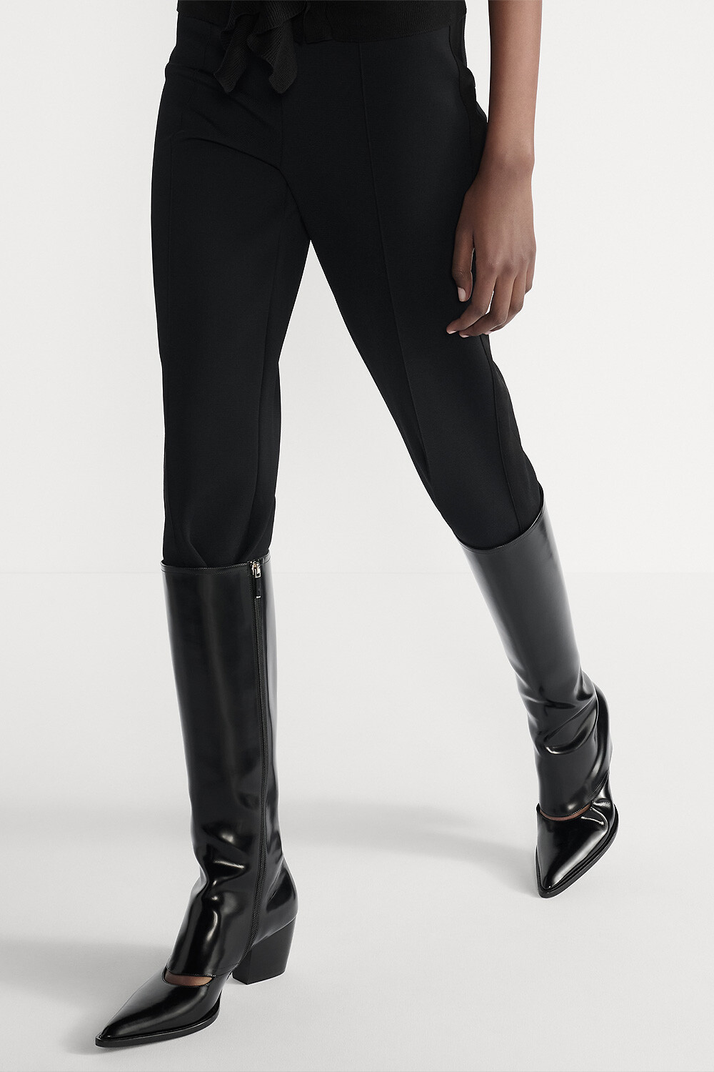 Dior Wild Heeled Boot Black Brushed Calfskin