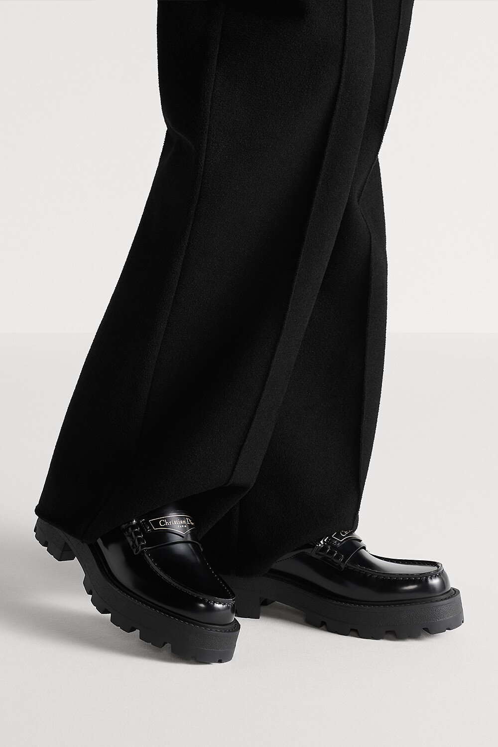 Dior Boy Mule Black Brushed Calfskin 