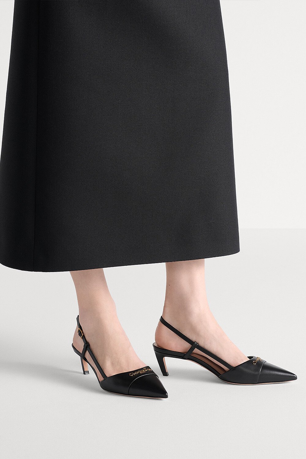 My Dior Slingback Pump Black Supple Calfskin