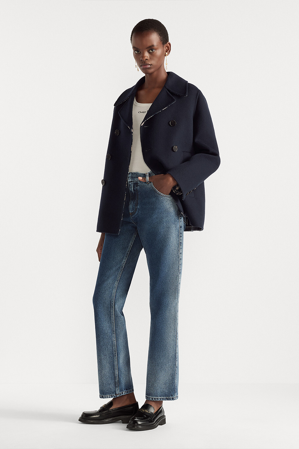 Regular-Fit Jeans Blue Stonewashed Cotton Denim with Dior Oblique Interior 