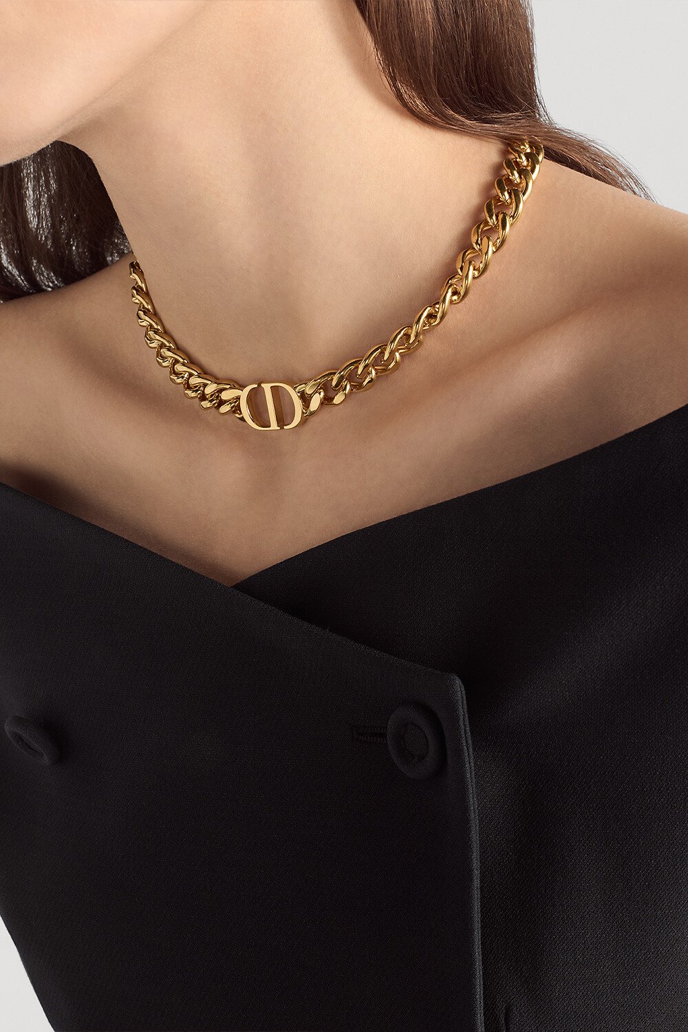 30 Montaigne Short Necklace Gold-Finish Metal 