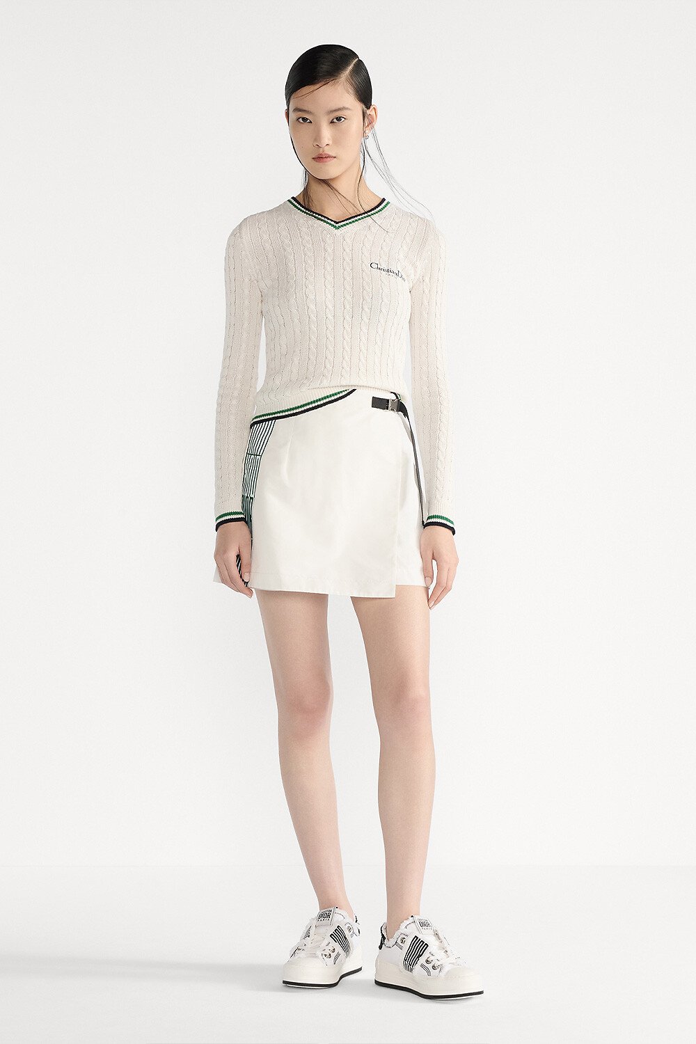 Christian Dior 幾何学模様 タートルネック　ニット　セーター Christian Dior ディオール タートルネックニット セーター
