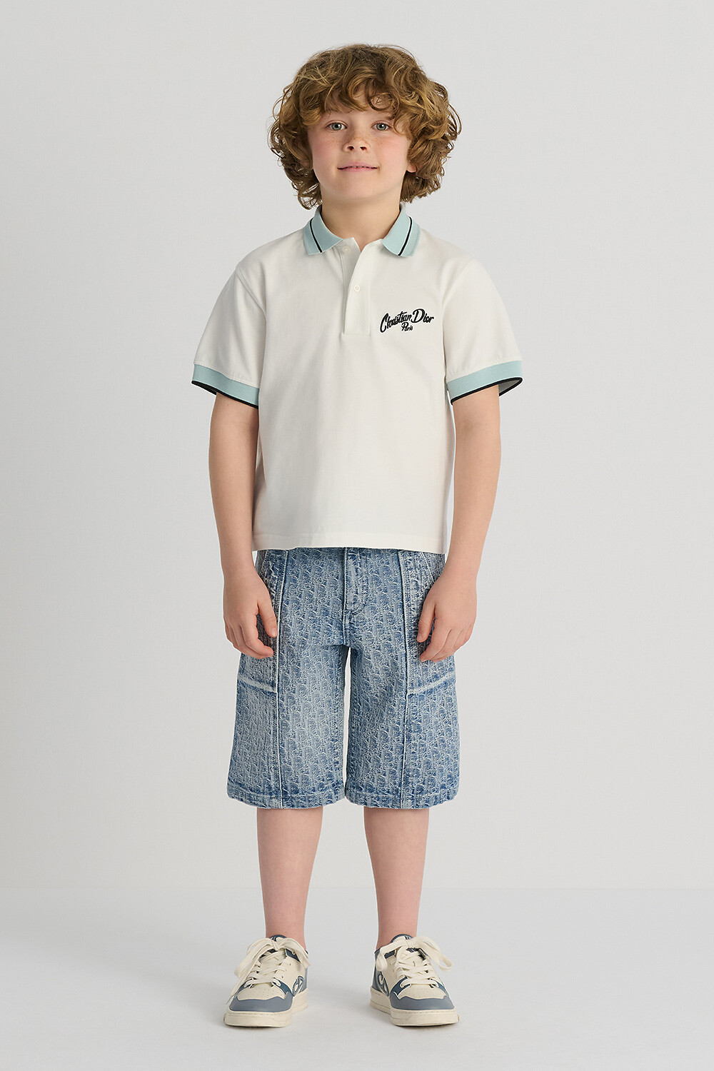 Kids' Polo Shirt Ivory Cotton Jersey 
