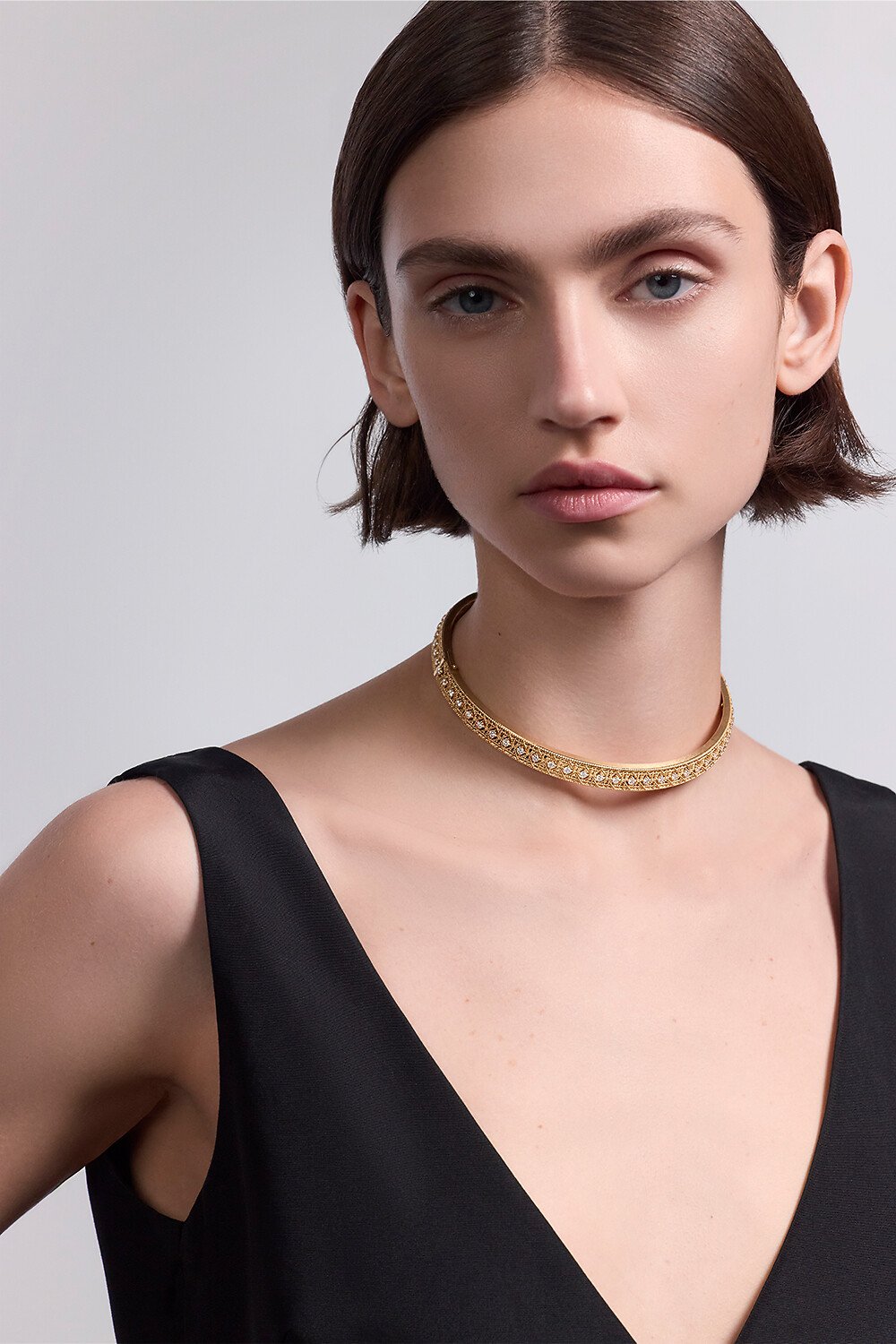 My Dior 项链 黄色 18K 金、白色 18K 金和钻石装饰 