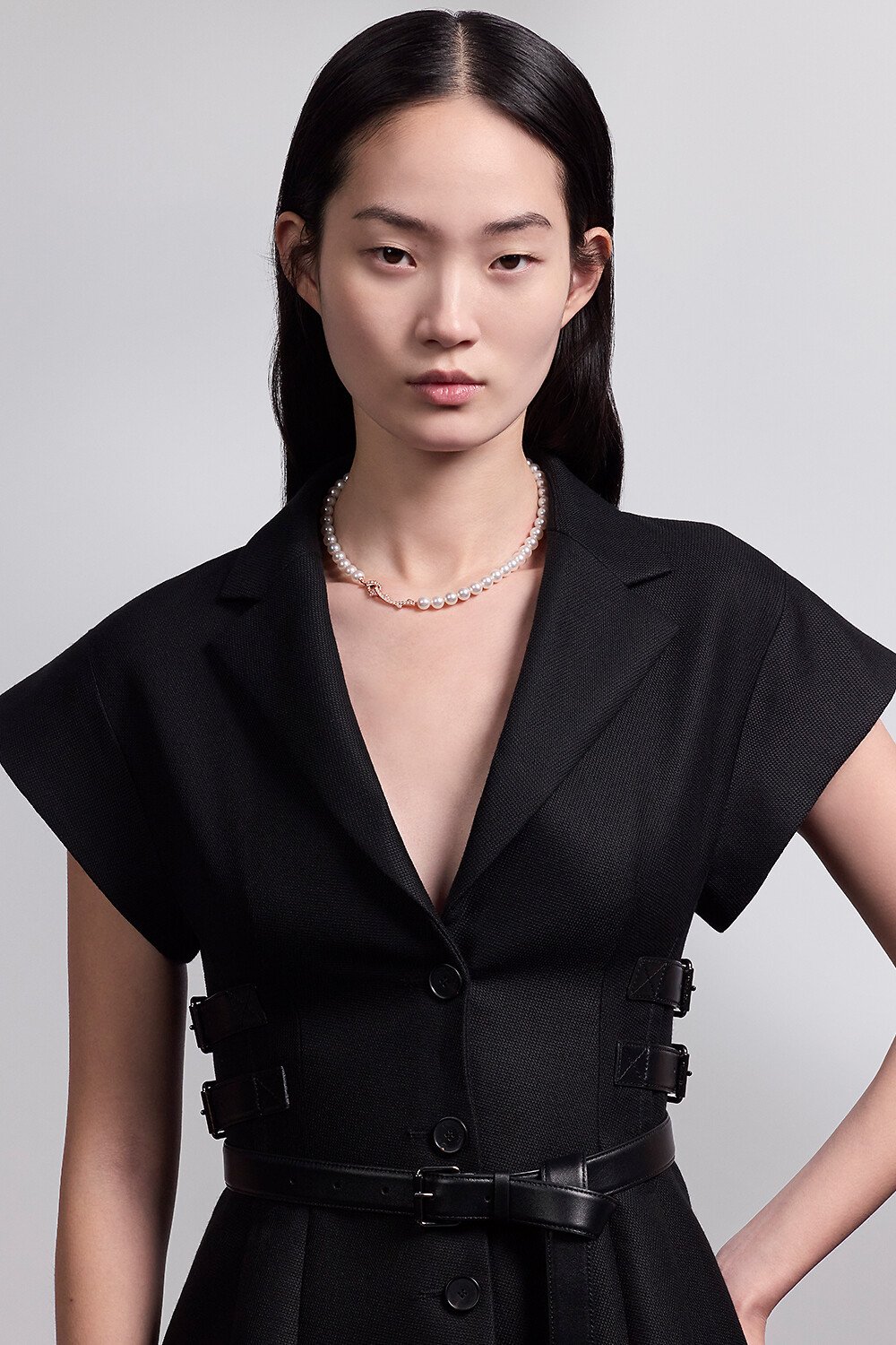 Bois de Rose Necklace Pink Gold, Freshwater Pearls and Diamonds