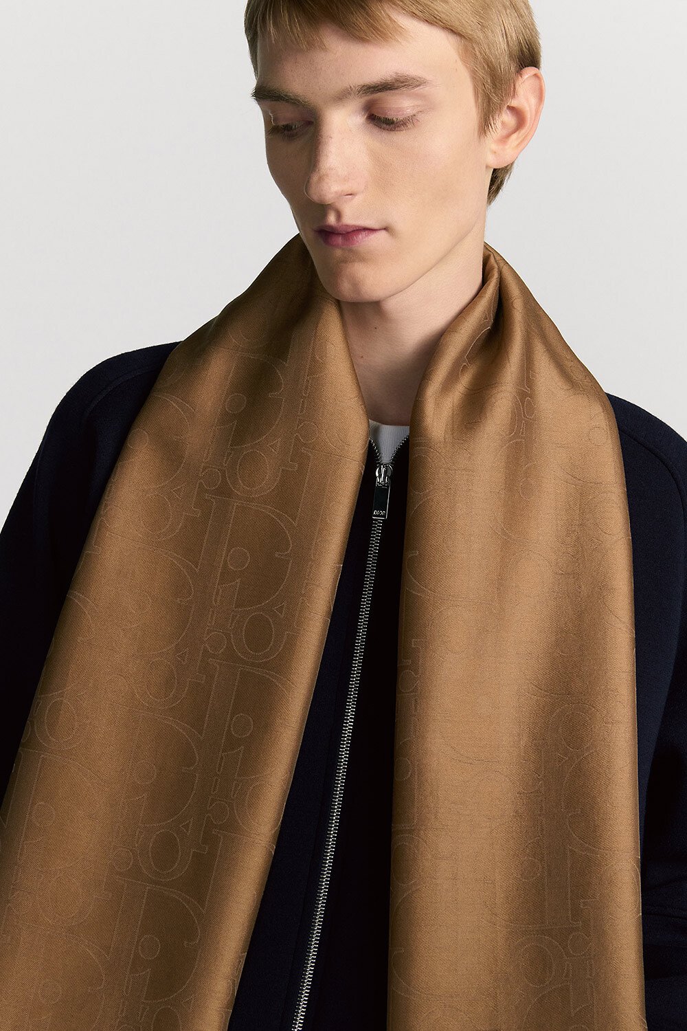 【美品】Dior CD ロゴ モノグラム マフラー ストール メンズ 人気 高級 DIOR | マフラー ディオール オブリーク ウール