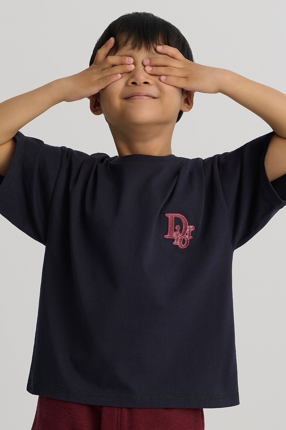 Kids' T-Shirt Navy Blue Cotton Jersey 