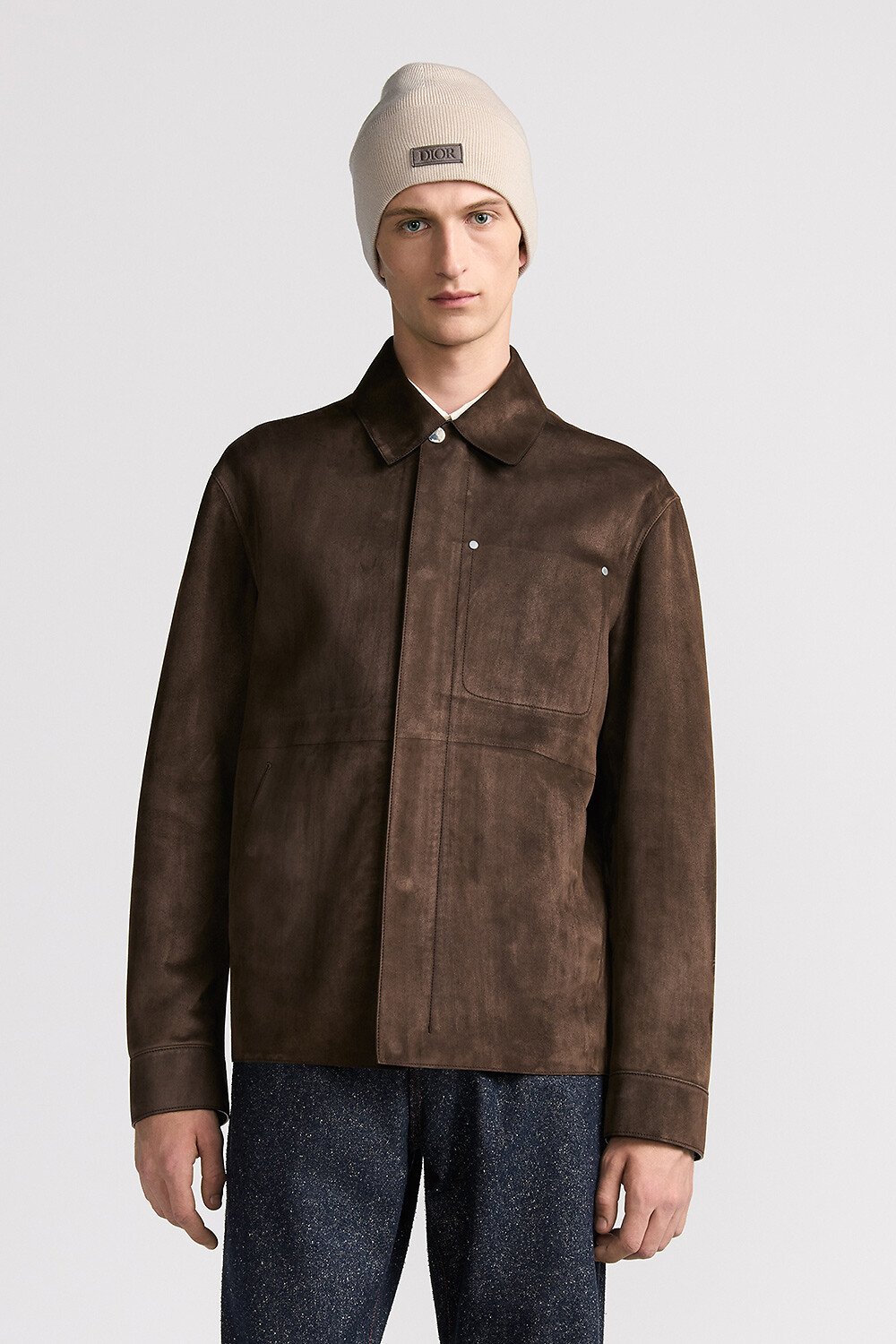 Dior Icons Jacket Brown Suede Lambskin 