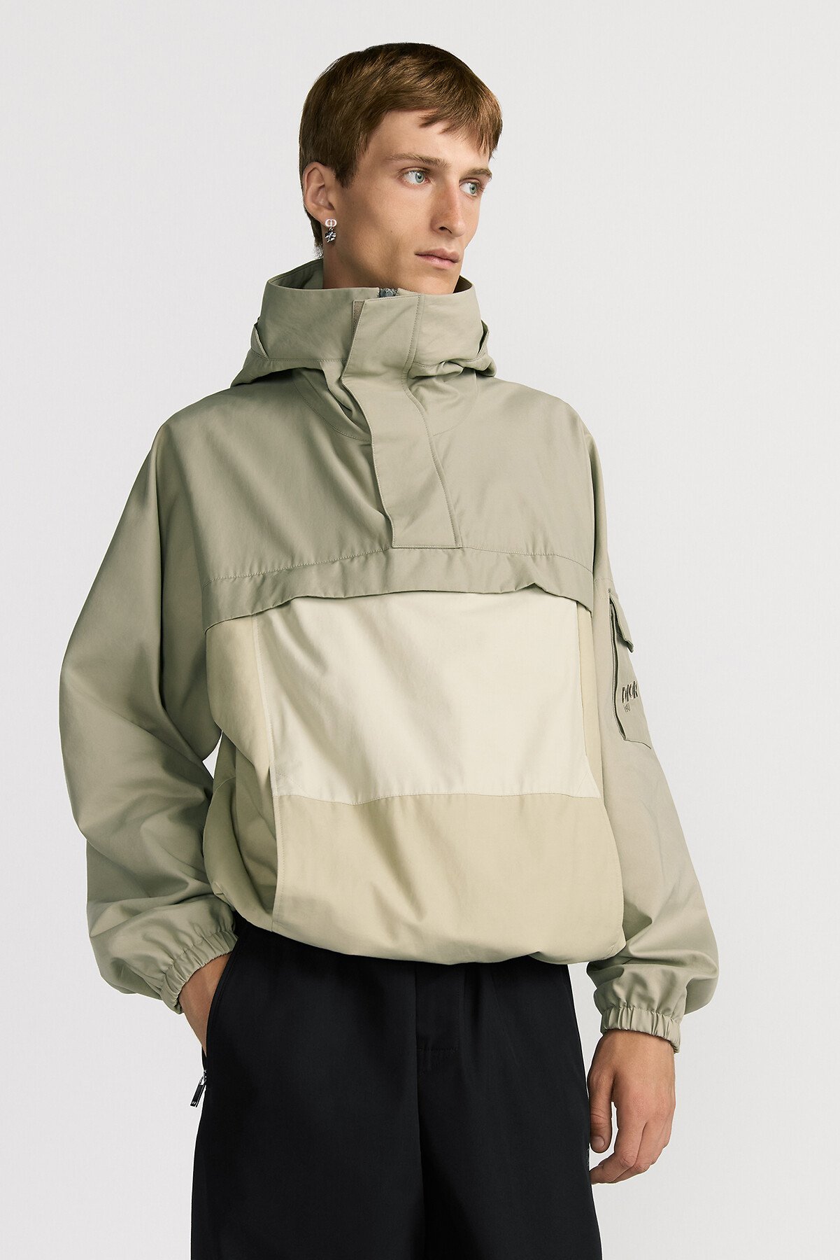 短夹克 米色棉质混纺面料 Dior Mountain 刺绣 