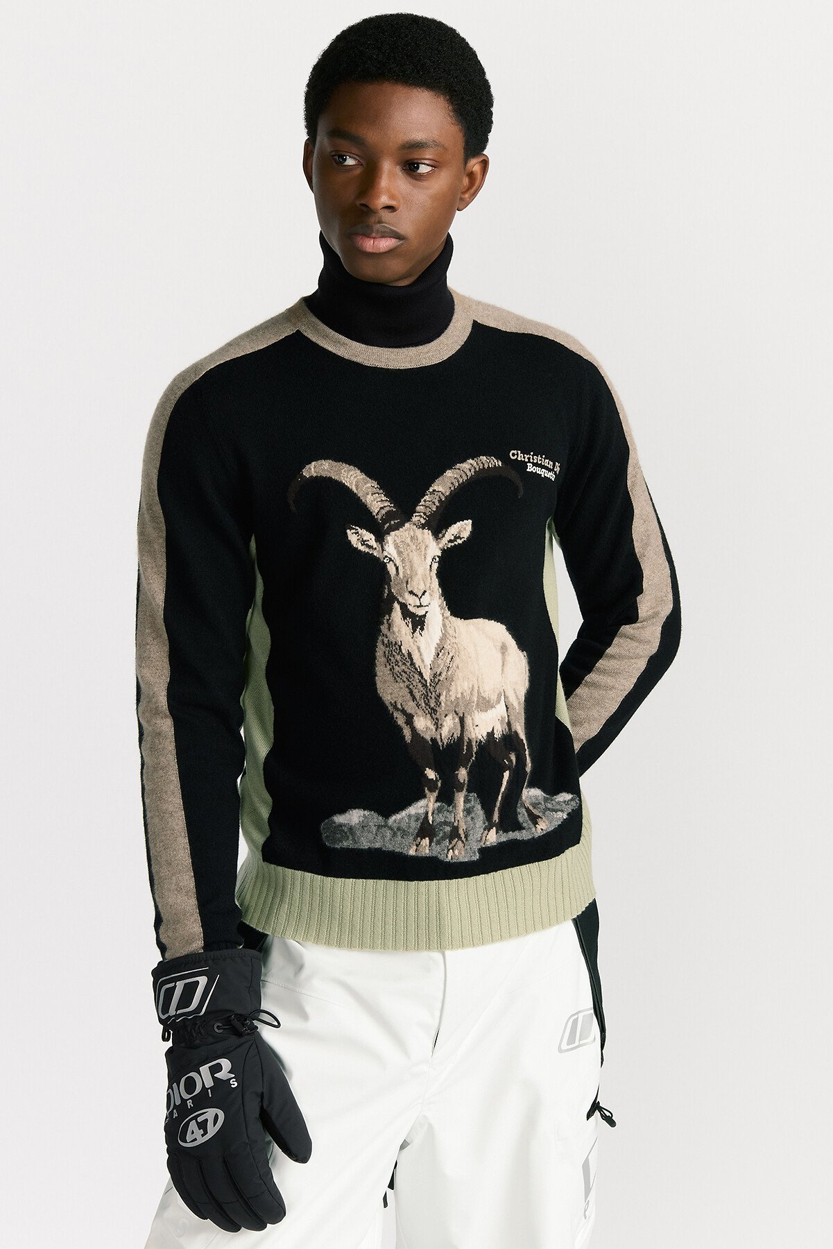 Dior Mountain Sweater Black Cashmere Knit 