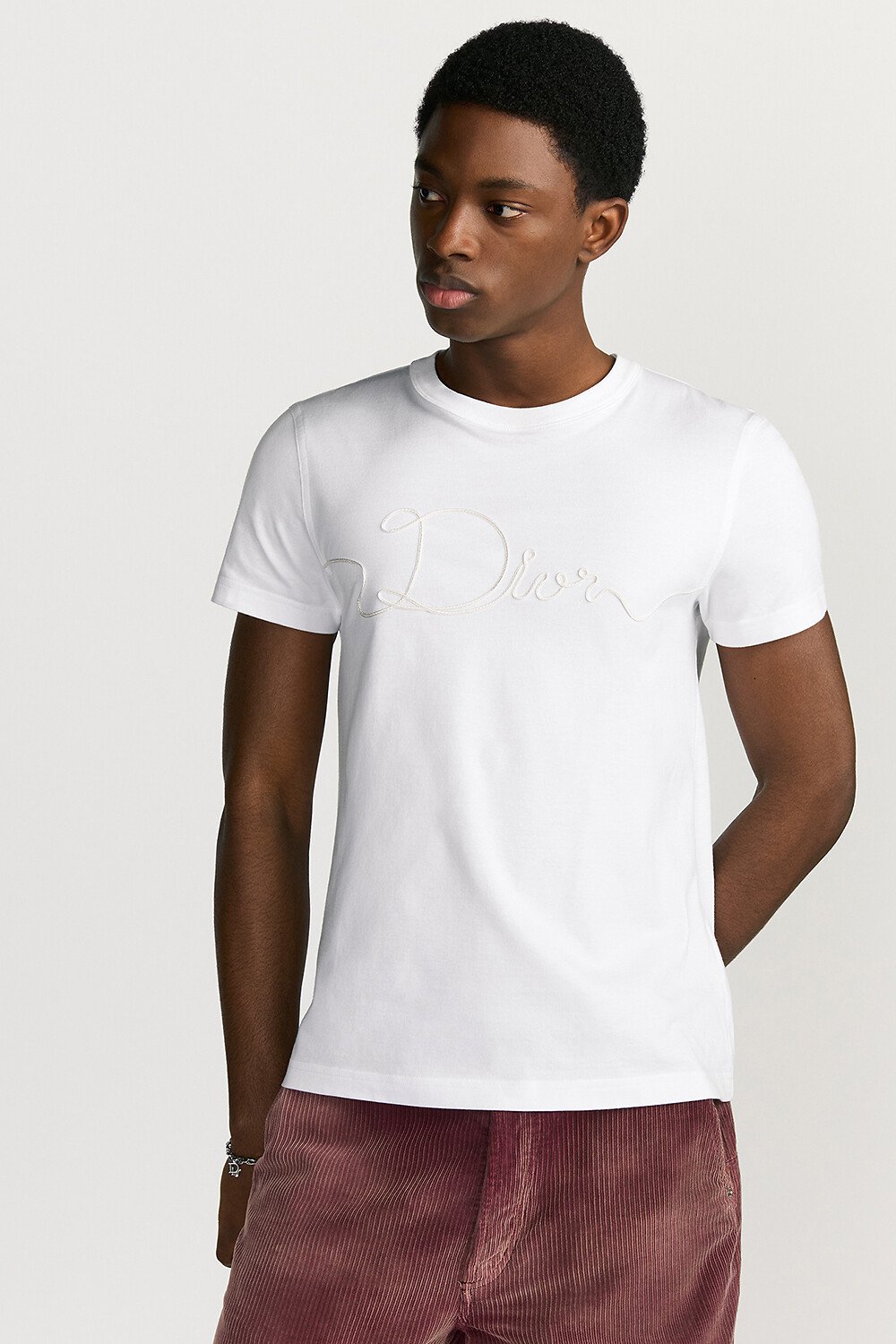 Dior Ribbon Tシャツ (レギュラー フィット) コットンジャージー