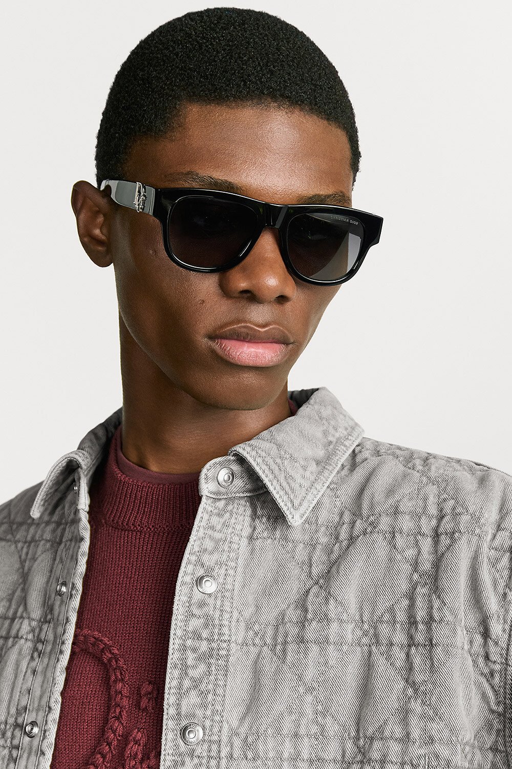 Dior Oblique S4I Black Square Sunglasses