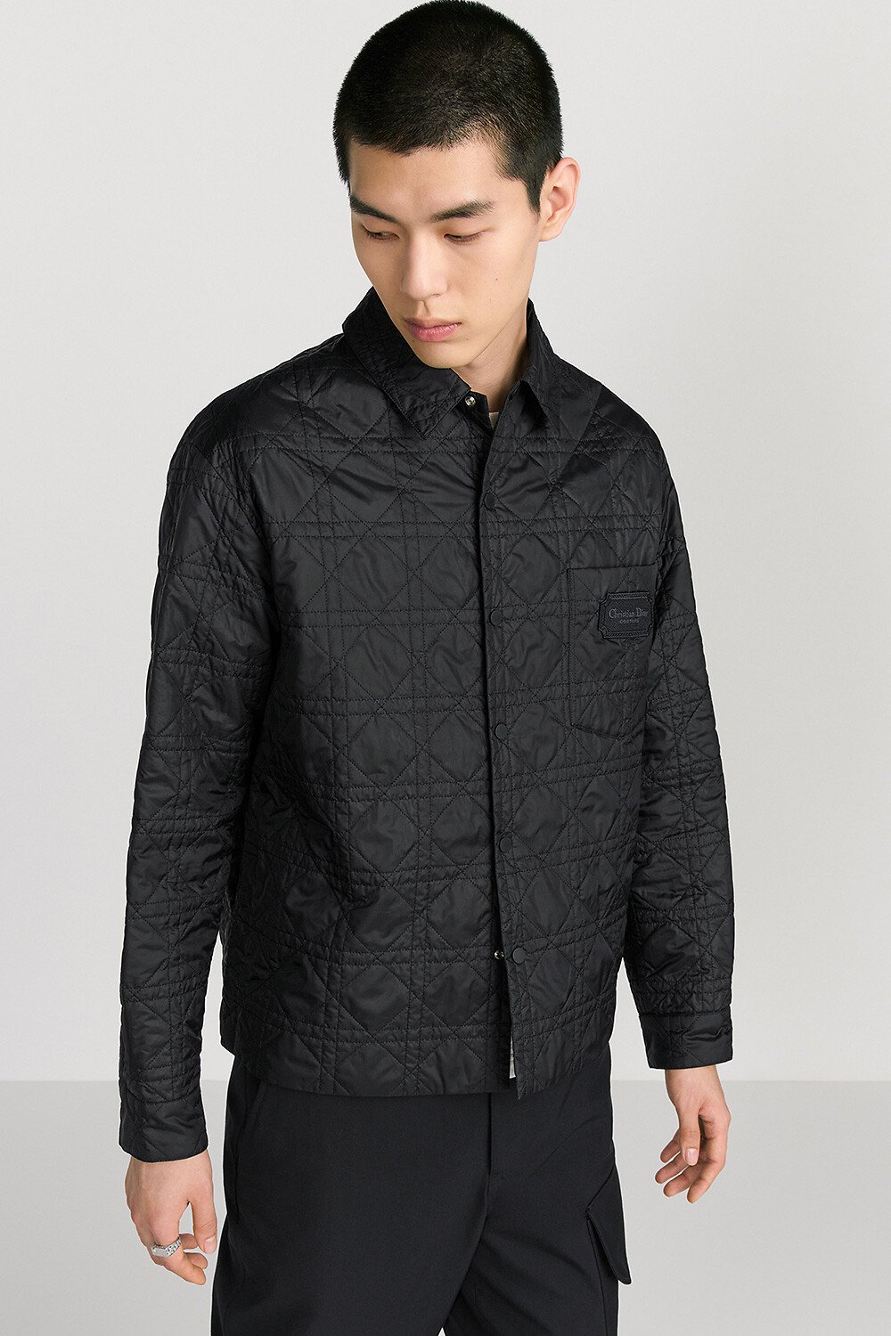 Surchemise Cannage Toile technique noire