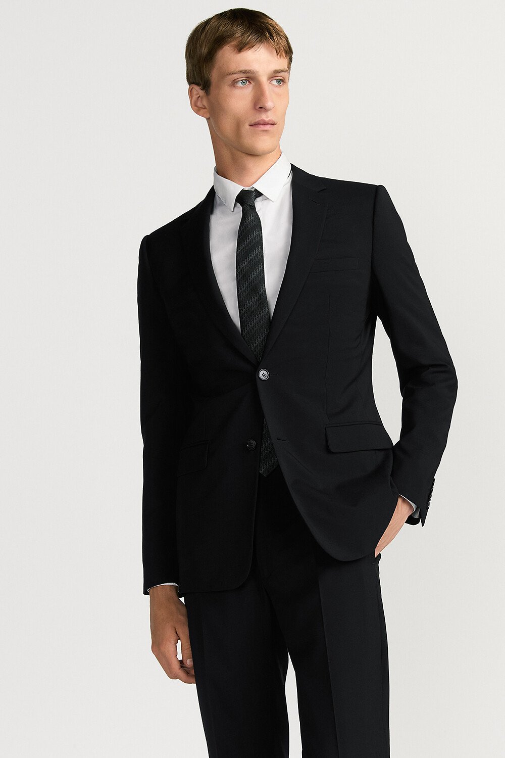 Dior Oblique Trio Tie Black Silk 