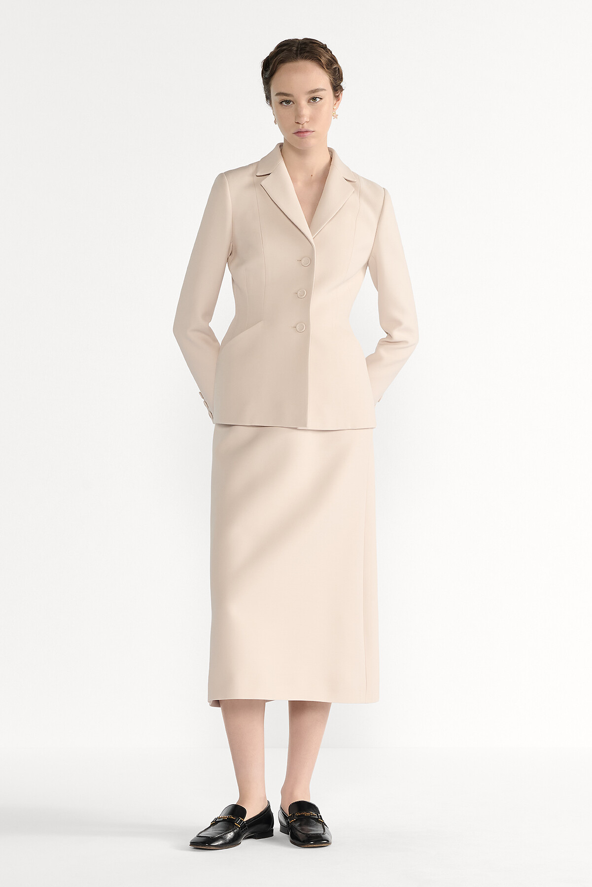 Giacca Bar 30 Montaigne Lana e seta grigie 