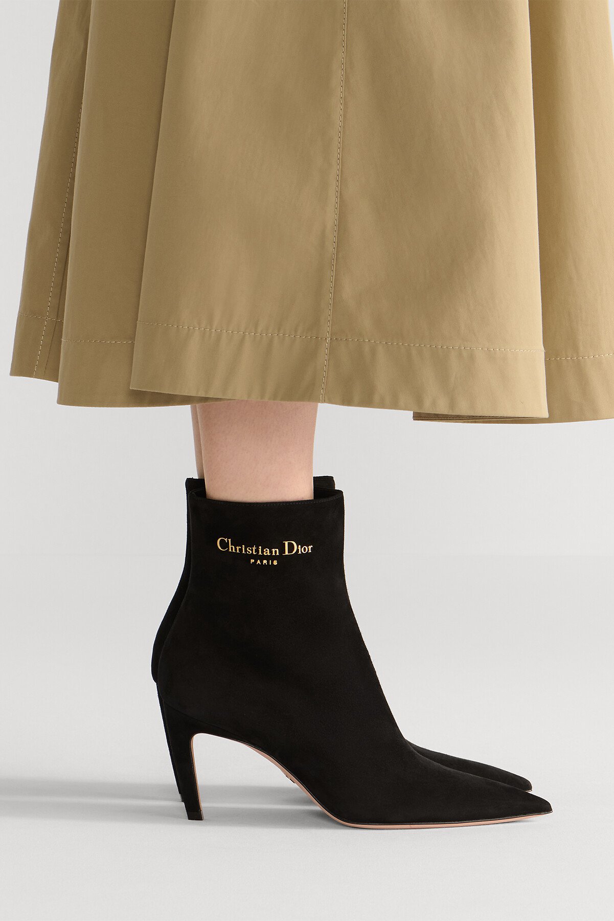 My Dior Heeled Ankle Boot Black Suede Goatskin 