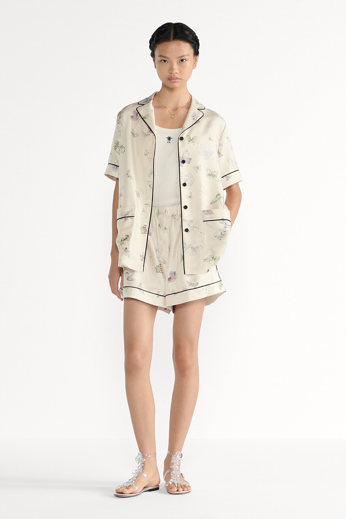 Christian Dior ランジェリー ナイトウェア ガウン セットアップ Christian Dior ランジェリー ナイトウェア ガウン セットアップ