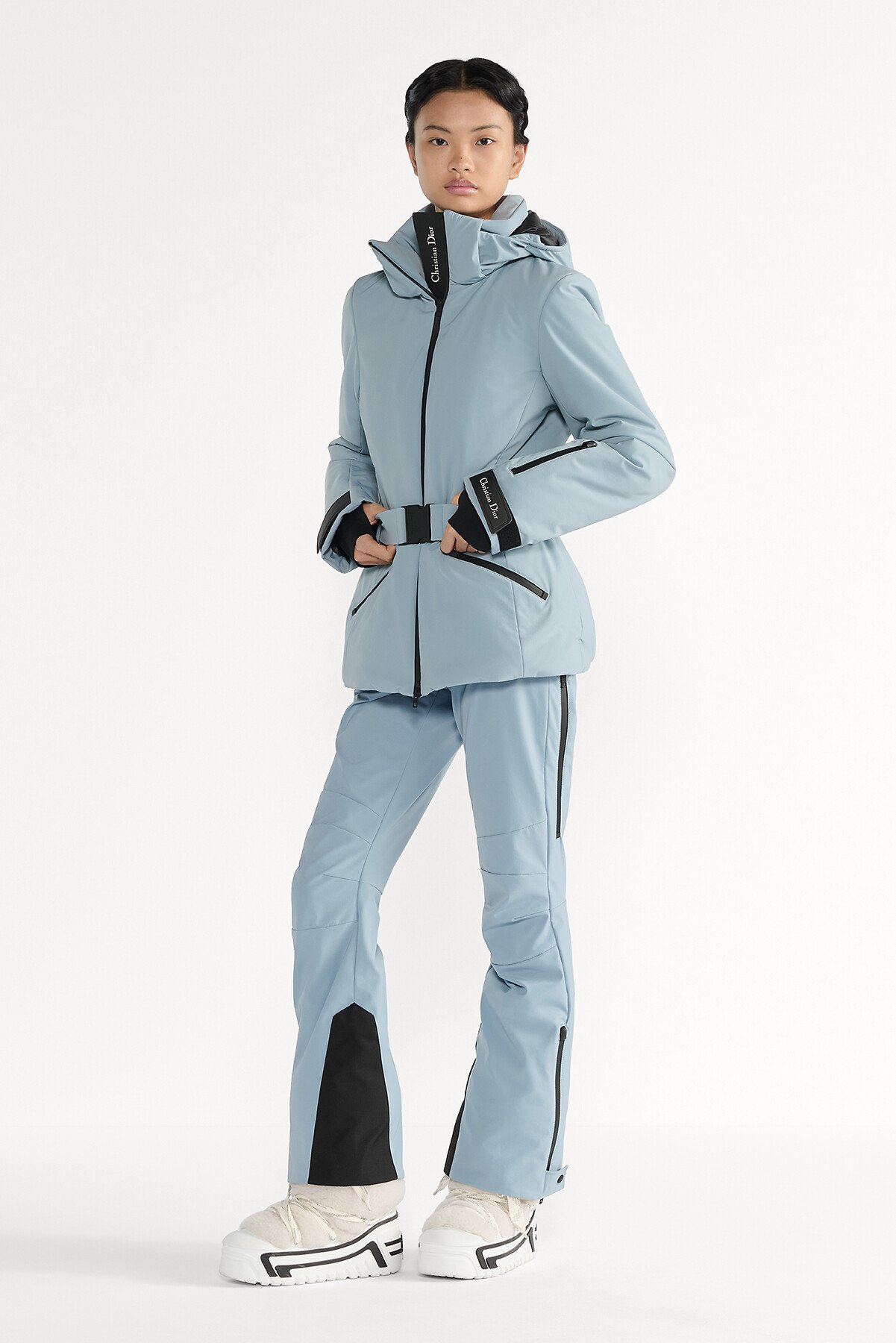 Pantalon de ski évasé DiorAlps Taffetas technique bleu clair 