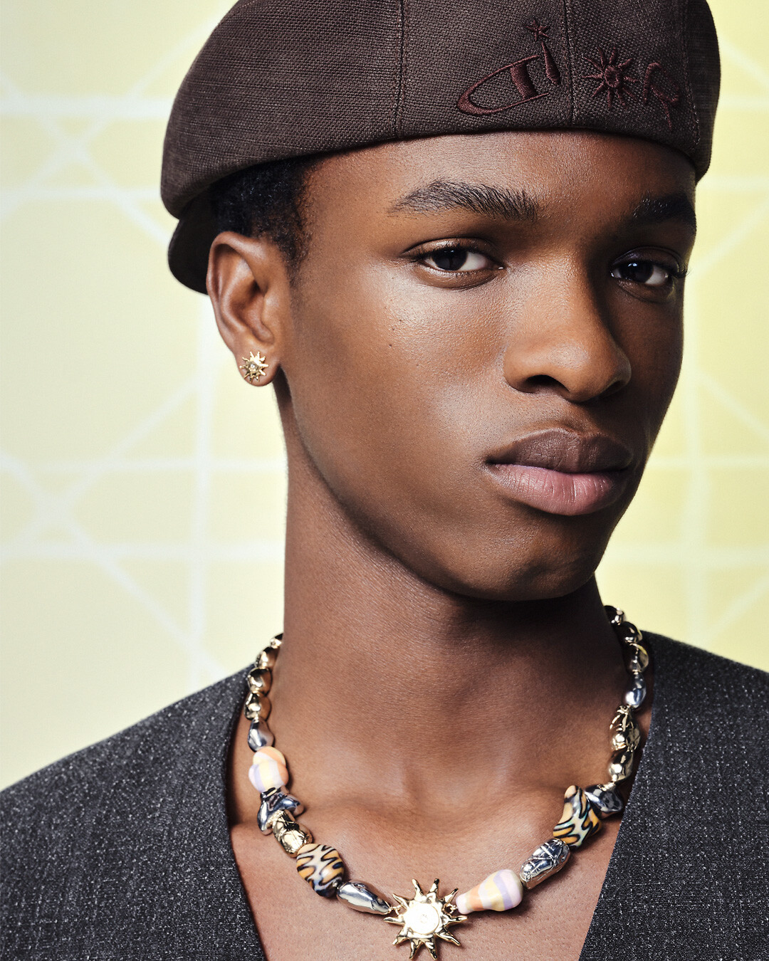 Shirt with Gold Bee Embroidery Black Cotton Poplin | DIOR