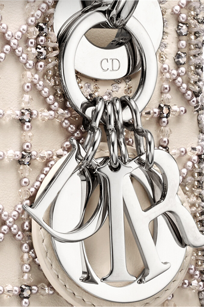 [DIOR]レディディオール チャーム DIOR | Lady Dior My ABCDior バッグ スモール カナージュ