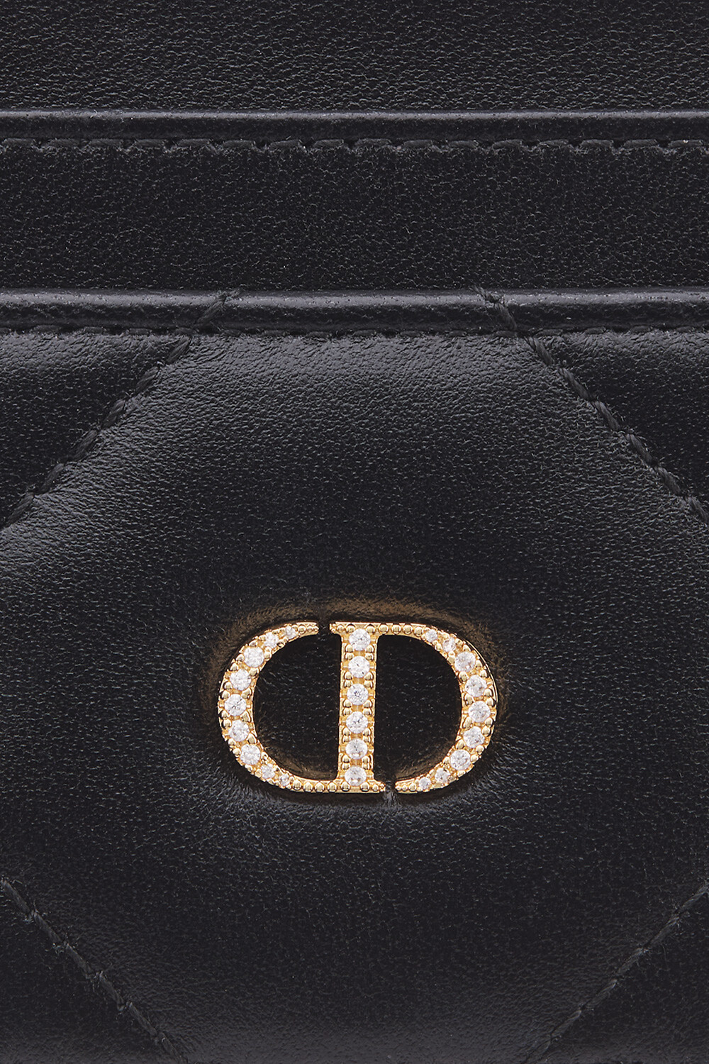 付属品充実　Christian dior 折り財布　レザー　CD 黒　シボ革 クリスチャンディオール 折り財布 ストリートシック 黒