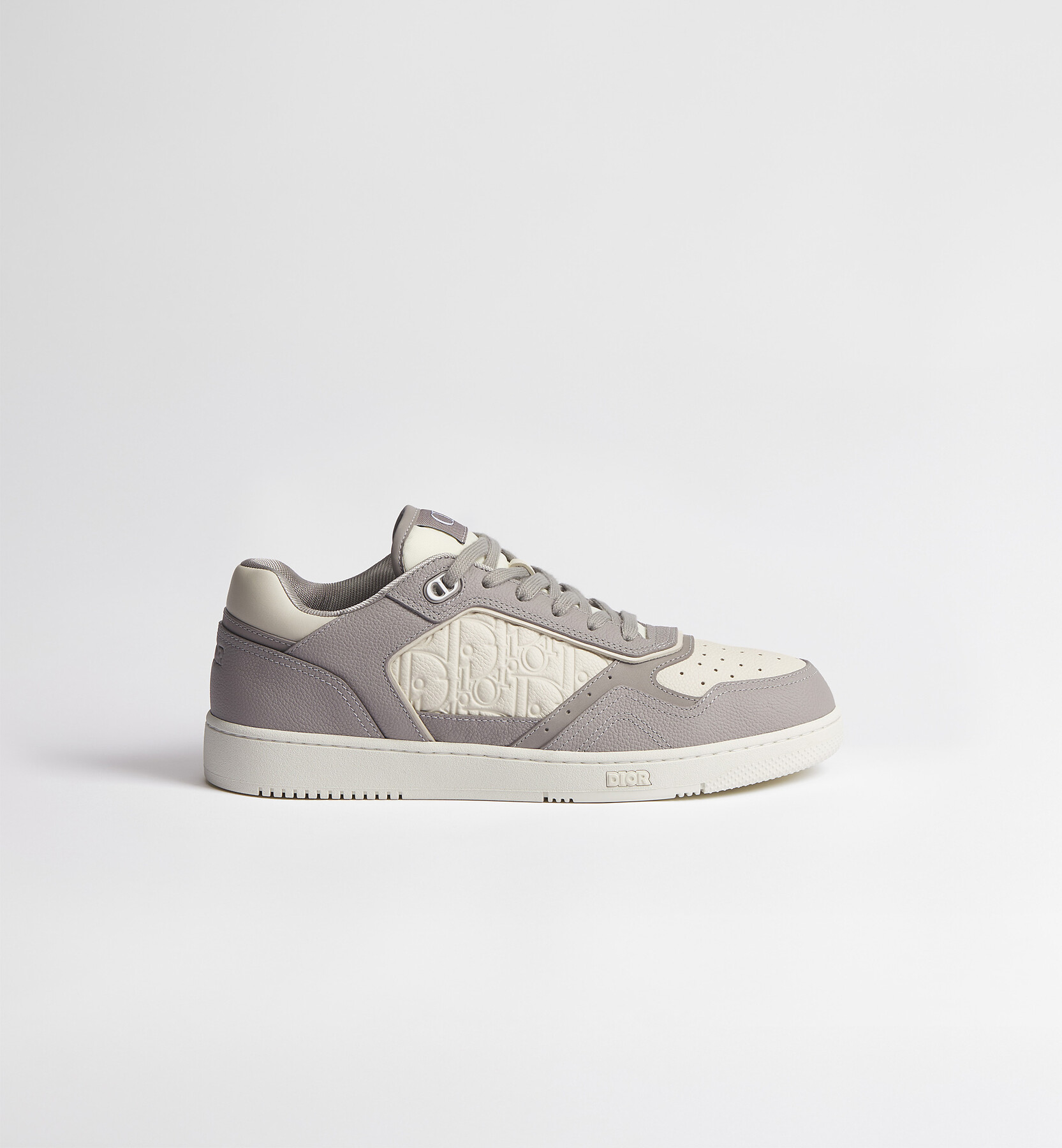 B33 Spin Sneaker Trianon Gray Grained Calfskin and Trianon Gray