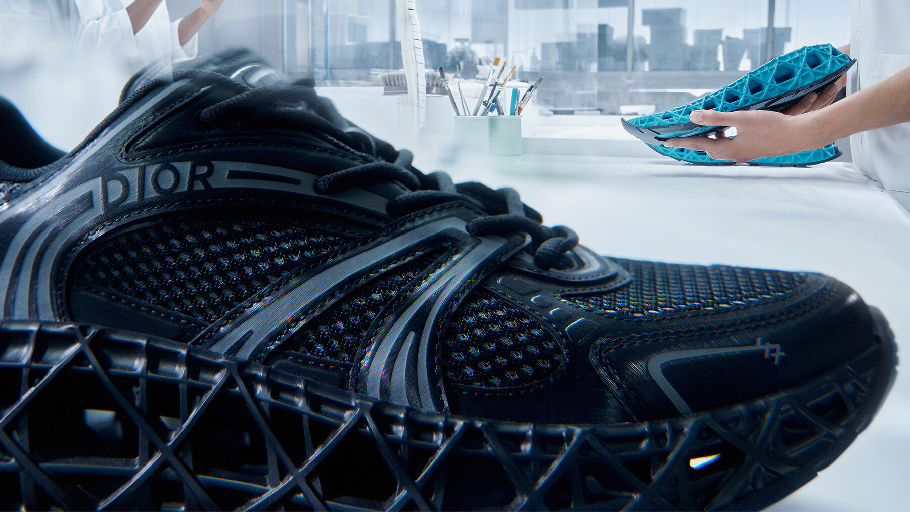 B3O5X DIOR | B35 NXXT スニーカー テクニカル ファブリック & テクニカル